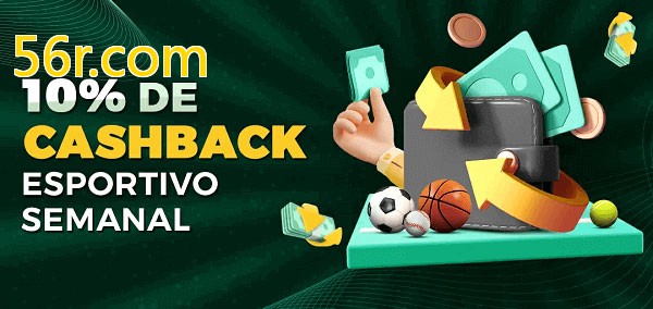 10% de bônus de cashback na 56r.com